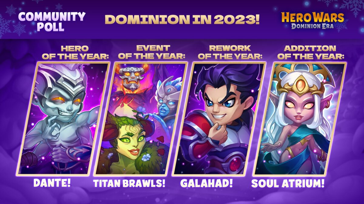 [Hero Wars] Community Poll Dominion in 2023