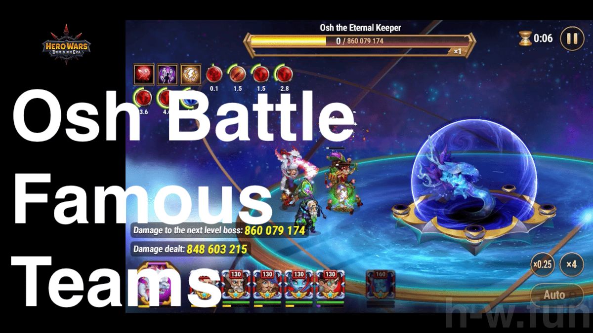 [Hero Wars Guide] Famous Teams for Osh Battle