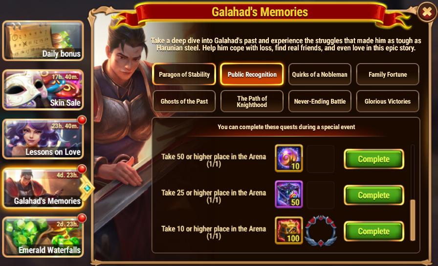 [Hero Wars Guide] Galahads Memories Quests_5