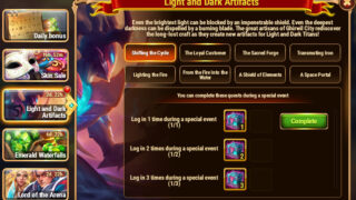 [Hero Wars Guide] Light and Dark Artifacts Quests_1
