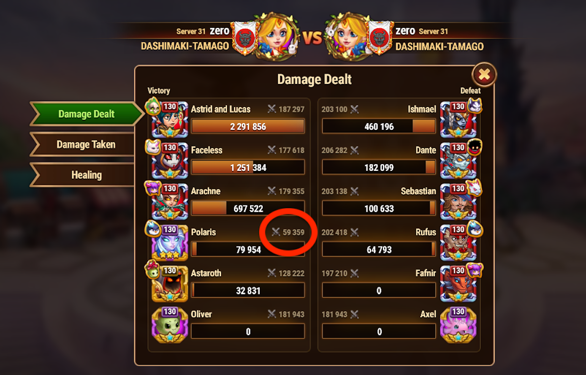 [Hero Wars Guide]Polaris with 50,000 power can beat Max Power teams