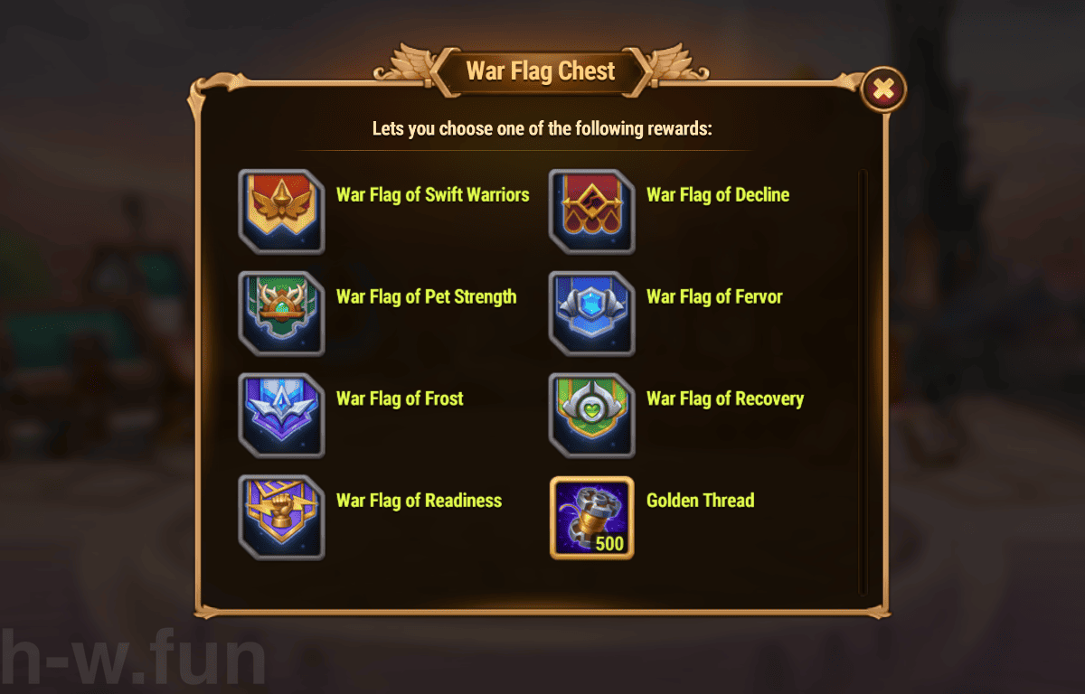 [Hero Wars Guide] War Flag Chest