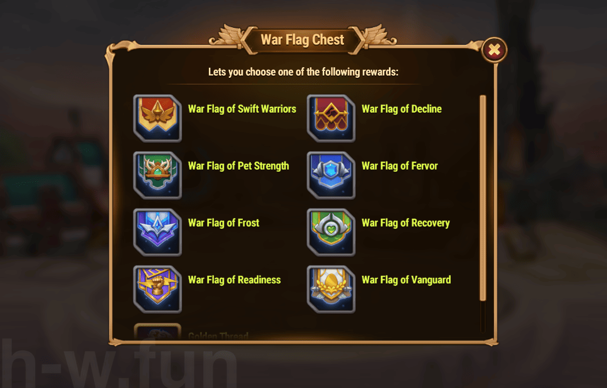 [Hero Wars Guide] War Flag Chest