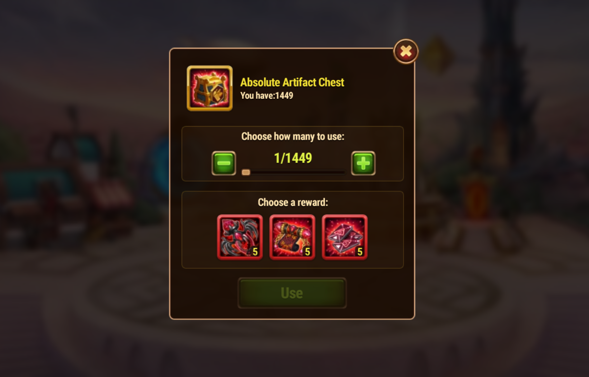 [Hero Wars Guide] Absolute Artifact Chest_use