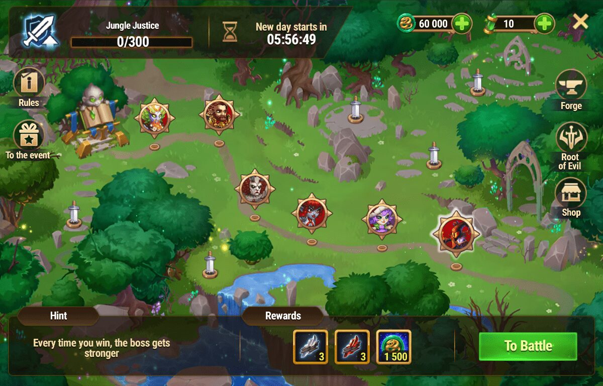 [Hero Wars Guide] King of the Jungle Event Map