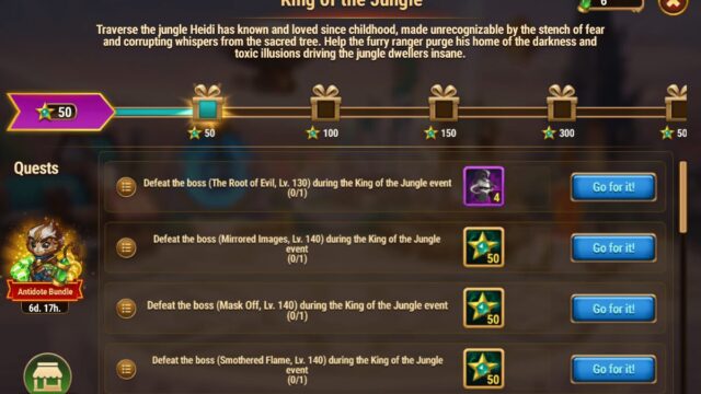 [Hero Wars Guide] King of the Jungle Quests