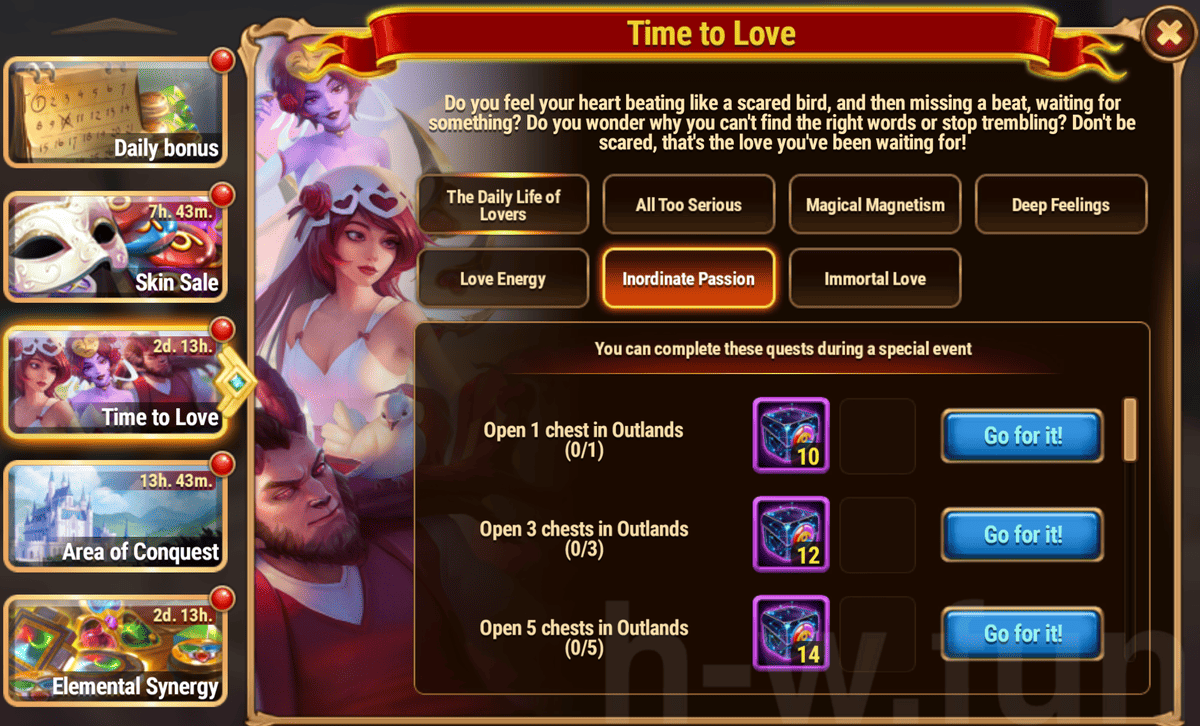 [Hero Wars Guide] Time to Love Quest