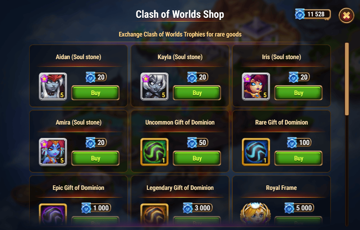 [Hero Wars Guide]February Added Clash of Worlds Shop