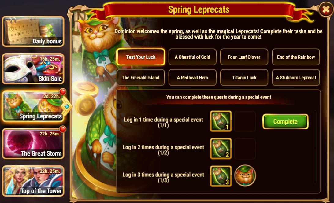 [Hero Wars Guide] Spring Leprecats Quests_1
