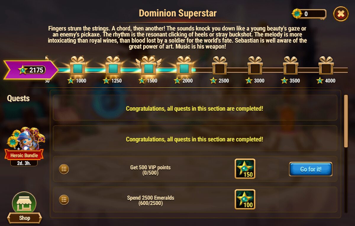 [Hero Wars Guide] Dominion Superstar Event Tasks