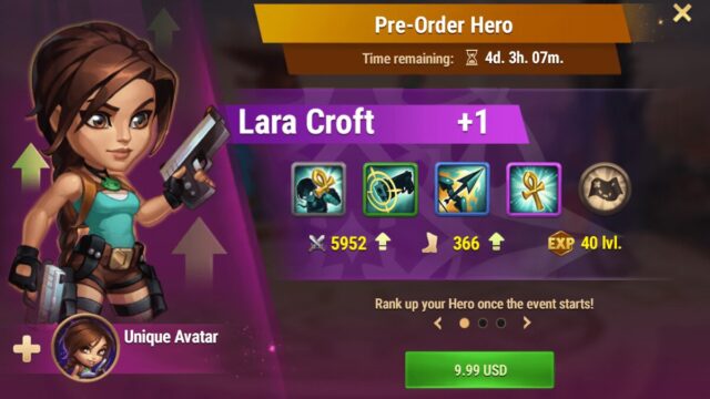 [Hero Wars Guide] Pre-Order Hero (Lara)_1