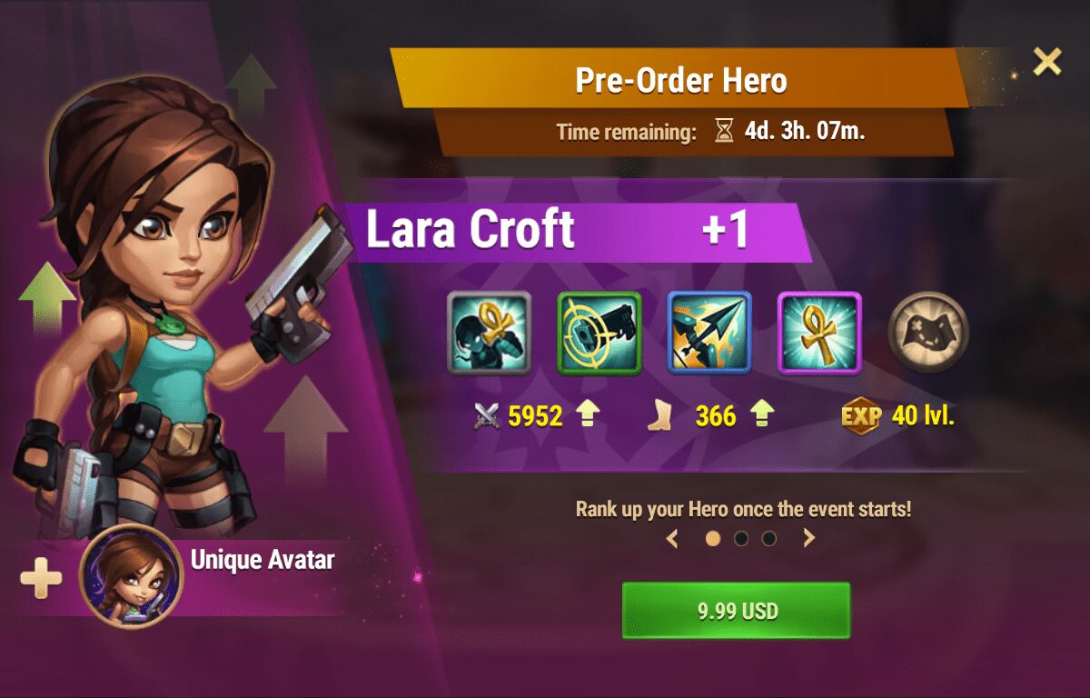 [Hero Wars Guide] Pre-Order Hero (Lara)_1
