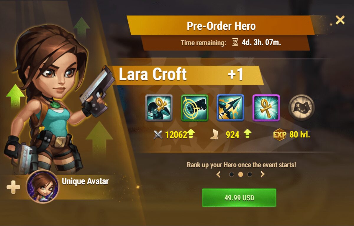 [Hero Wars Guide] Pre-Order Hero (Lara)_2