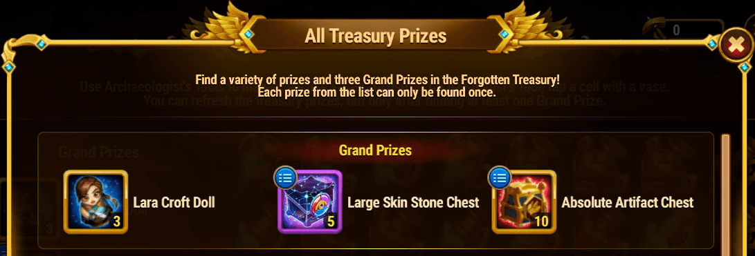[Hero Wars Guide] The Forgotten Treasury Lara Grand Prize