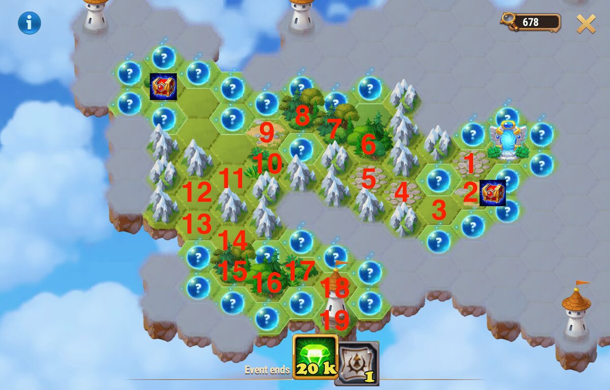 [Hero Wars Guide]Mysterious Island Recommended Route