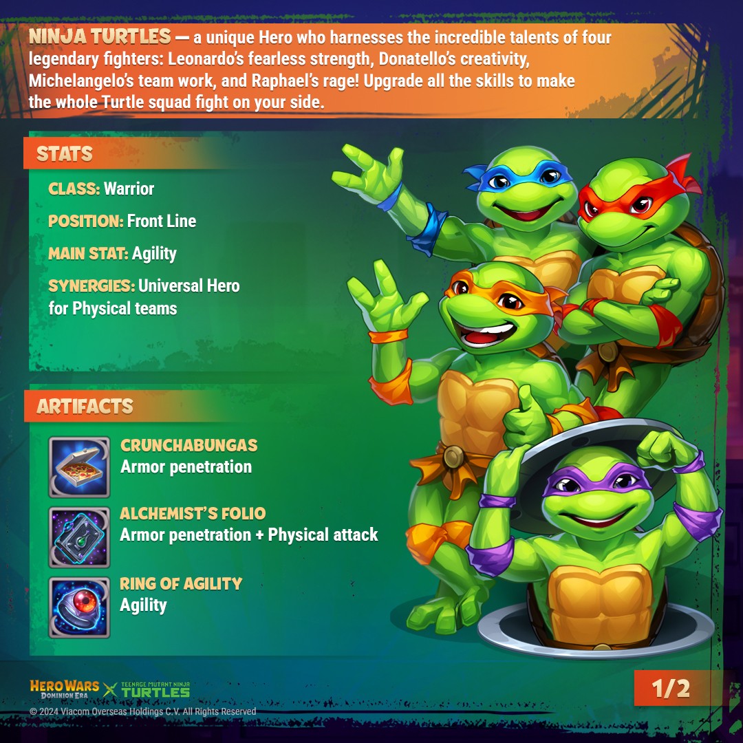 [Hero Wars] Ninja Turtles_TNMT