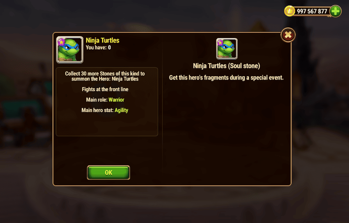 [Hero Wars] Ninja Turtles_TNMT