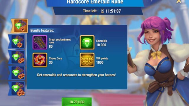 [Hero Wars Guide] Hardcore Emerald Rune