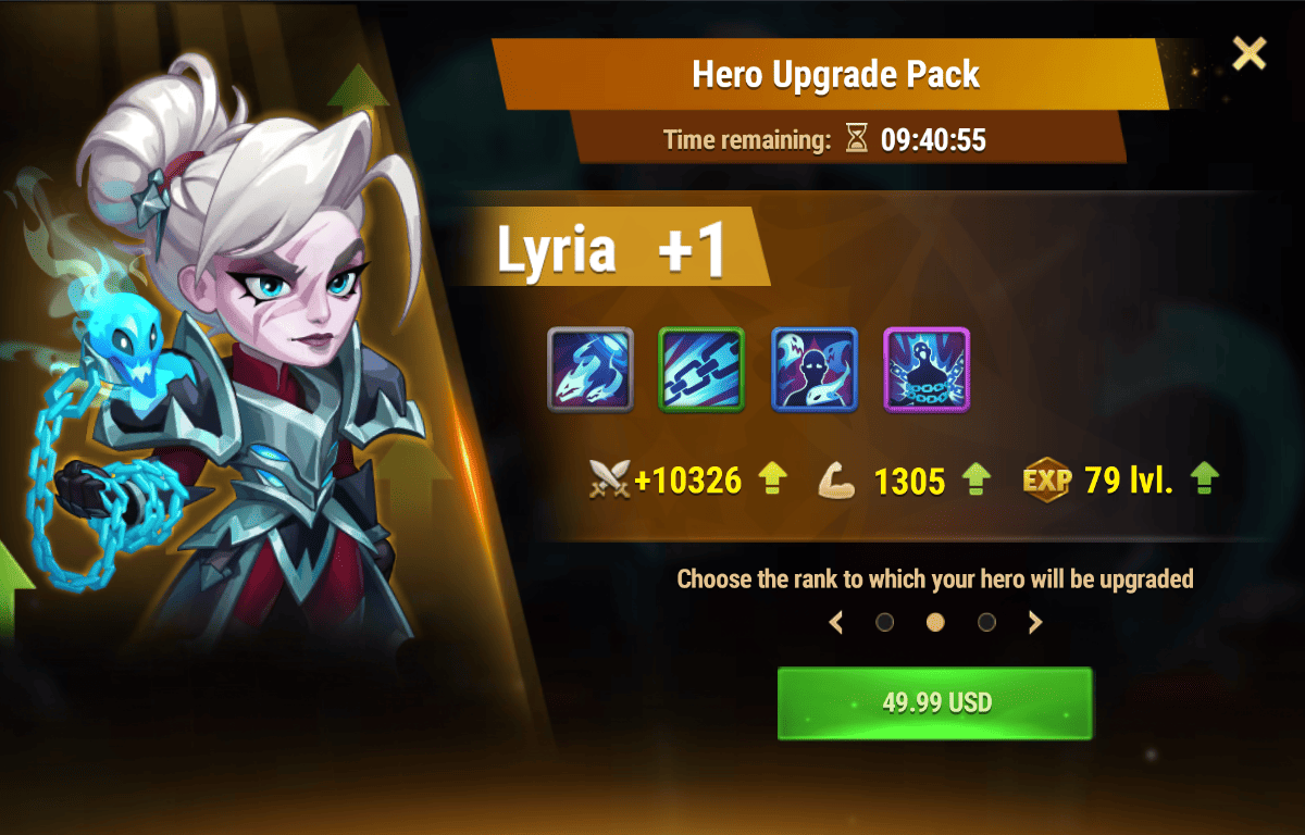 [Hero Wars Guide] Hero Upgrade Pack (Lyria)