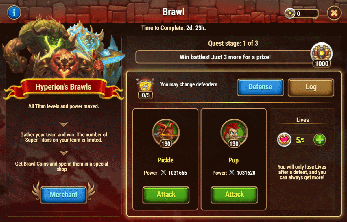 [Hero Wars Guide] Hyperions Brawls