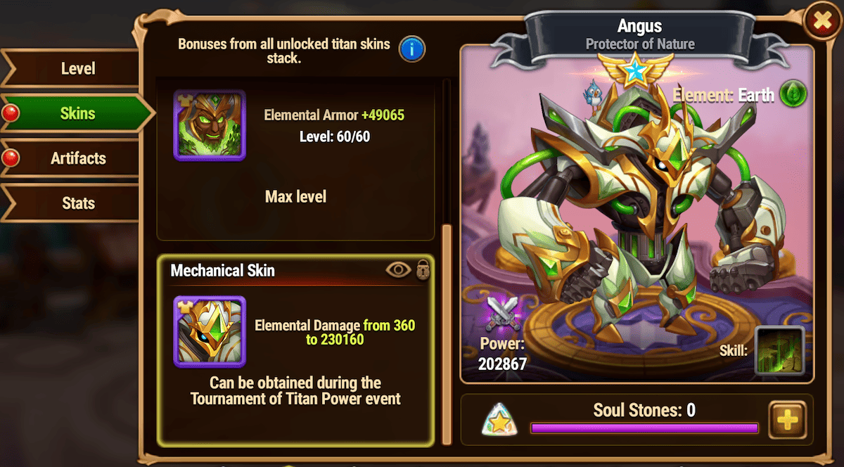 [Hero Wars Guide] Mechnical Skin Angus