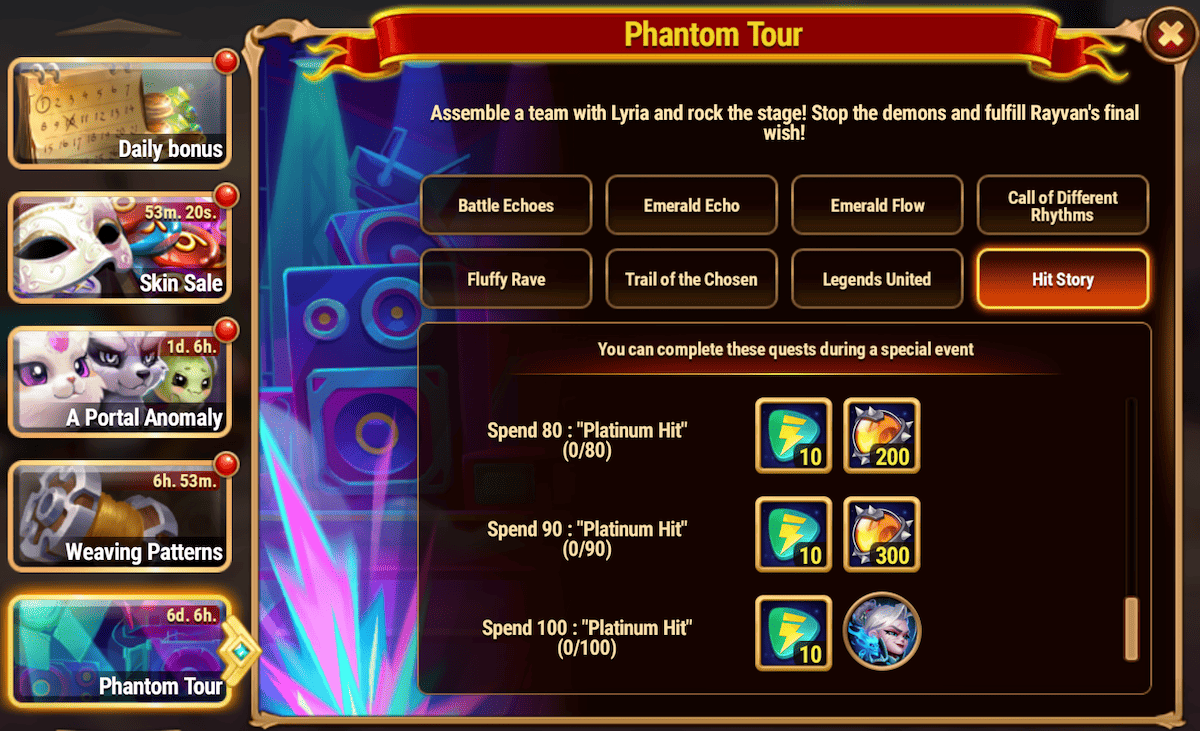 [Hero Wars Guide] Phantom Tour Lyria Event