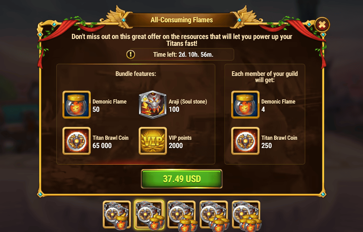 [Hero Wars Guide] All-Consuming Flames Bundle
