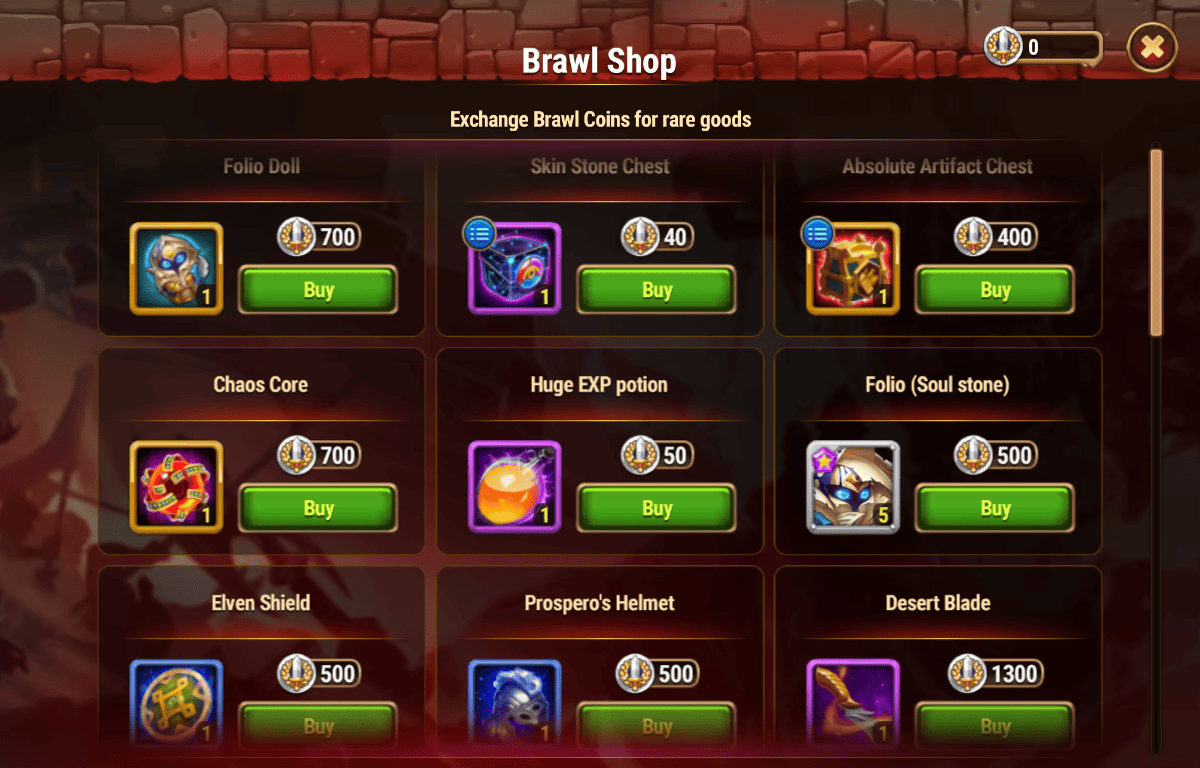 [Hero Wars Guide]Brawl Shop (Folio)