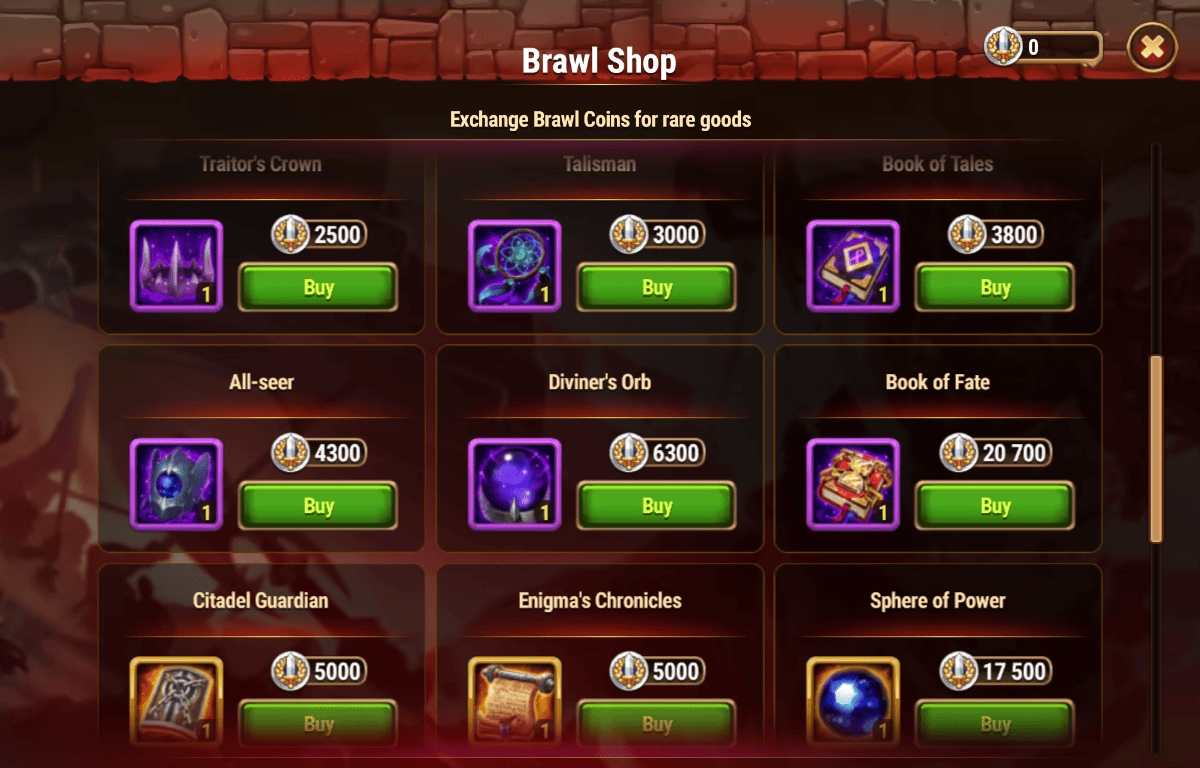 [Hero Wars Guide]Brawl Shop (Folio)