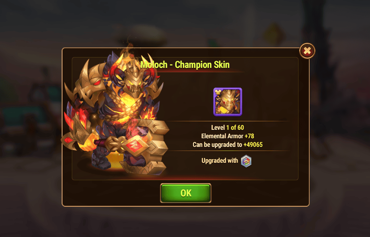 [Hero Wars Guide] Moloch Champion skin