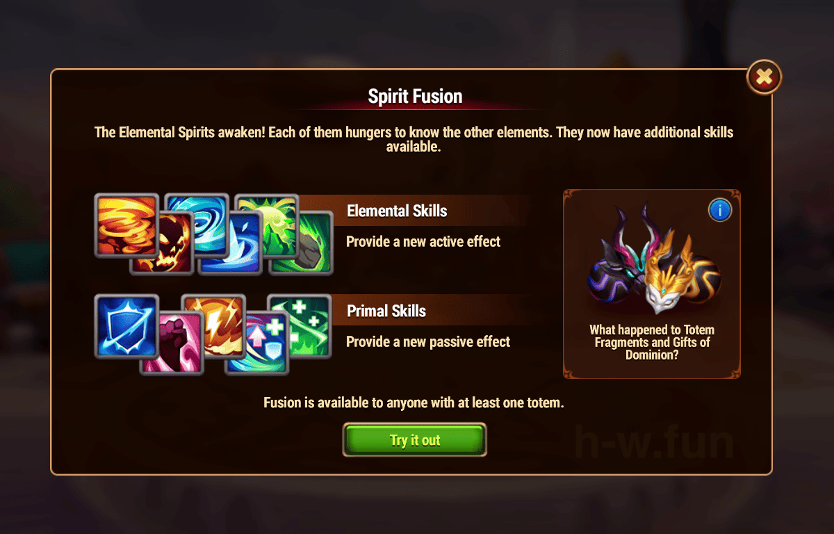 [Hero Wars Guide] Elemental Spirit Fusion