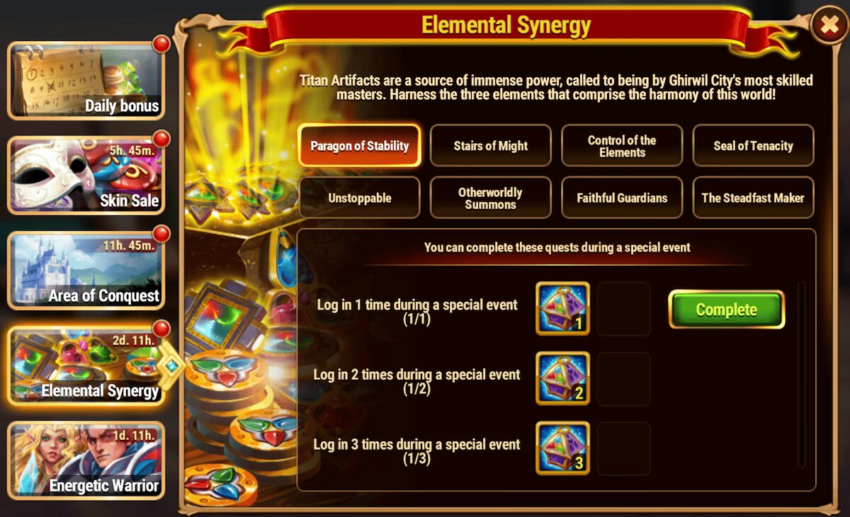 [Hero Wars Guide] Elemental Synergy Tasks