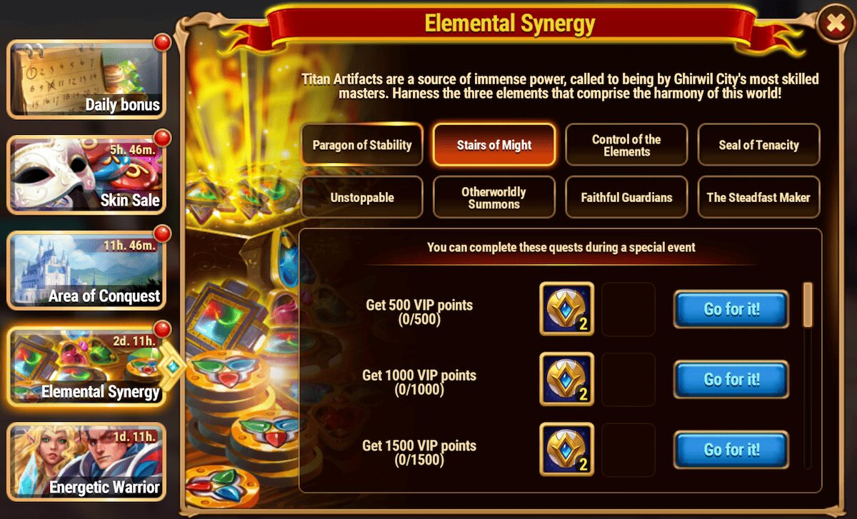 [Hero Wars Guide] Elemental Synergy Tasks