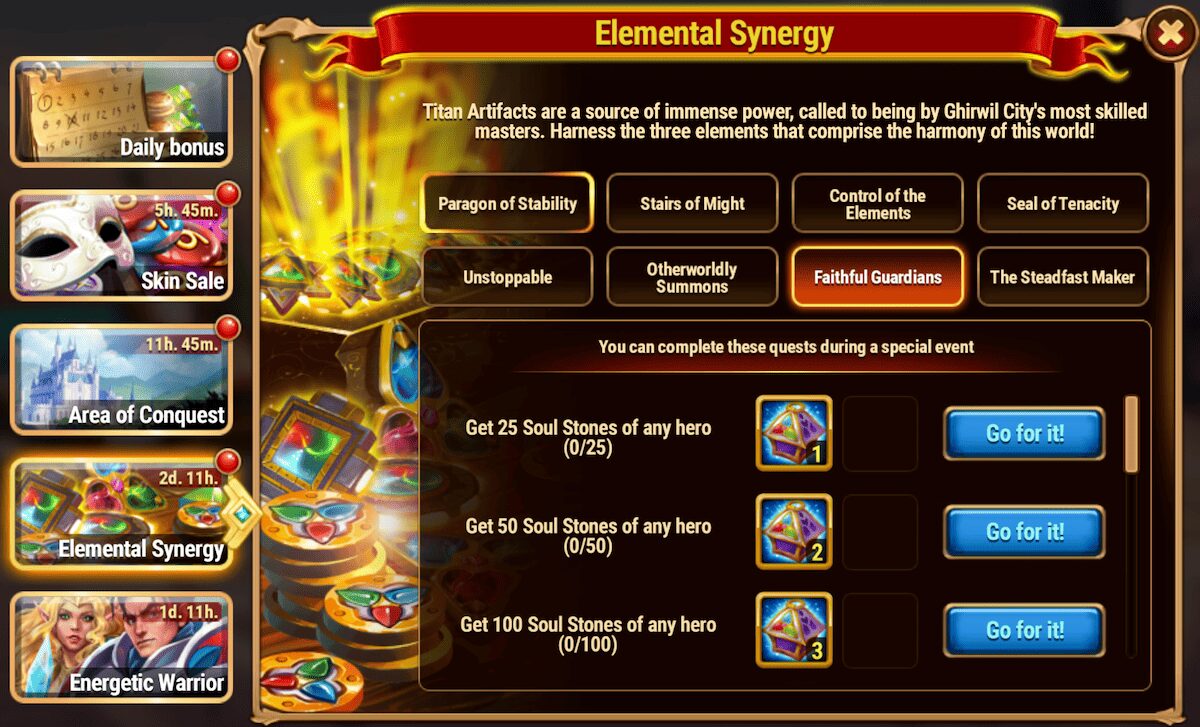 [Hero Wars Guide] Elemental Synergy Tasks