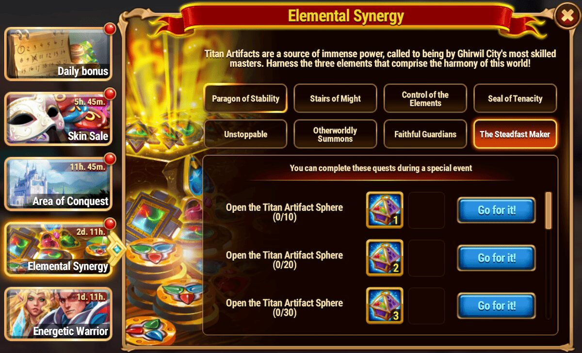 [Hero Wars Guide] Elemental Synergy Tasks