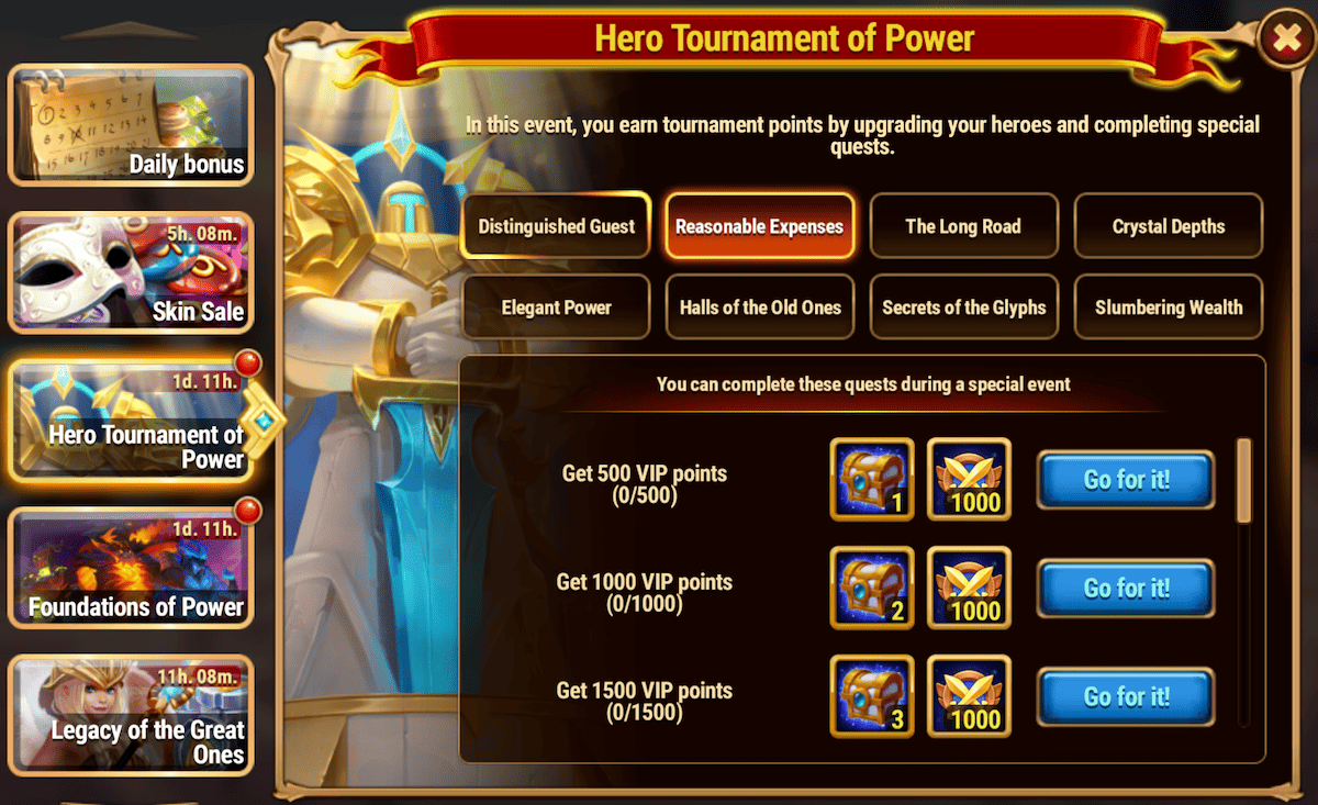 [Hero Wars Guide] Hero Tournament of Power Tasks