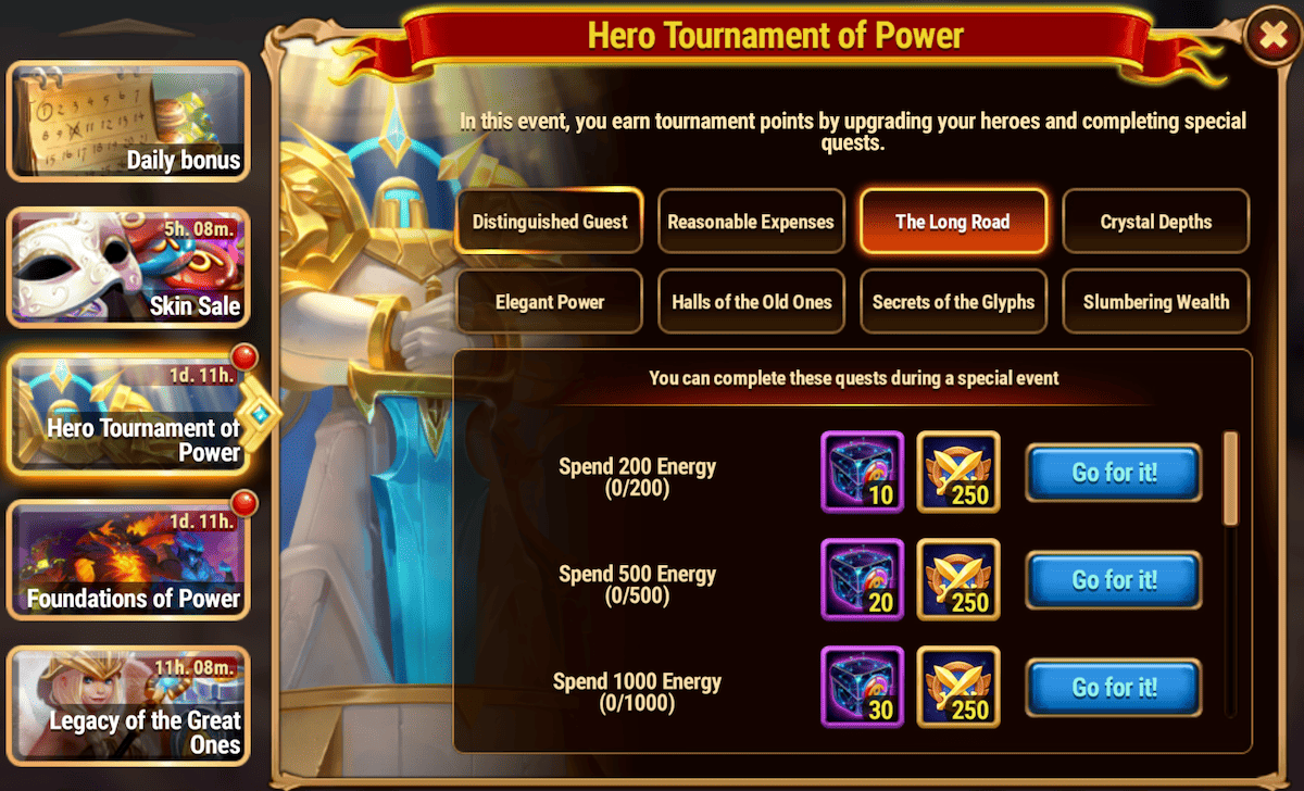 [Hero Wars Guide] Hero Tournament of Power Tasks
