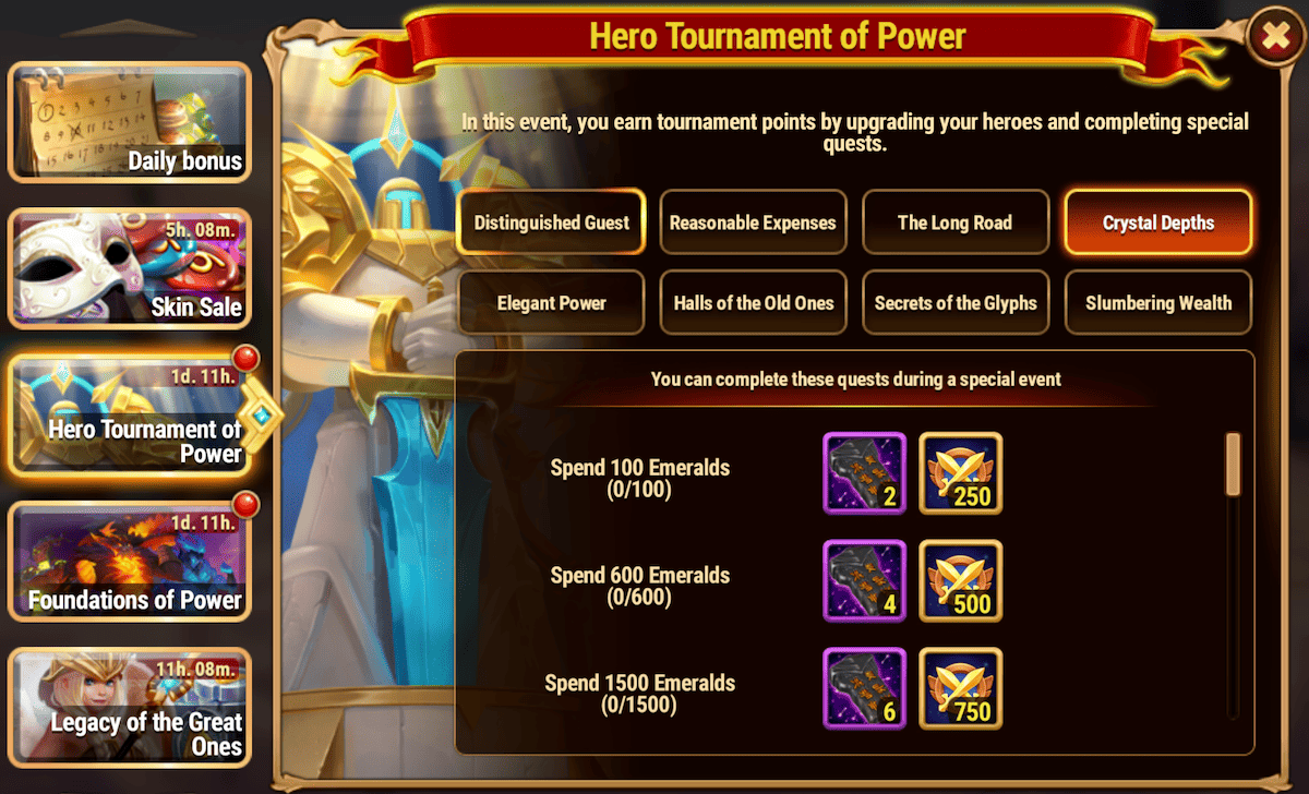 [Hero Wars Guide] Hero Tournament of Power Tasks