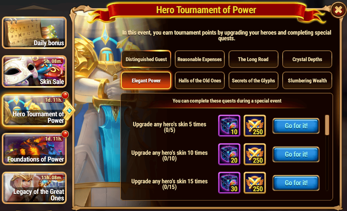 [Hero Wars Guide] Hero Tournament of Power Tasks
