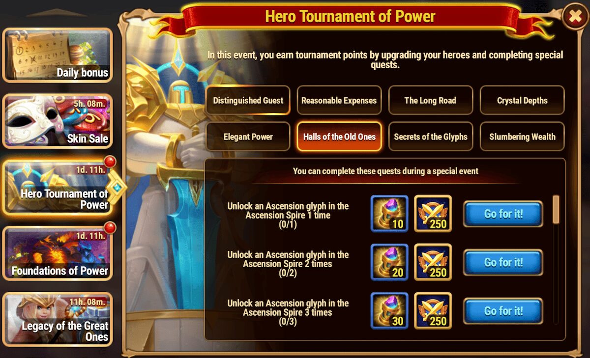 [Hero Wars Guide] Hero Tournament of Power Tasks