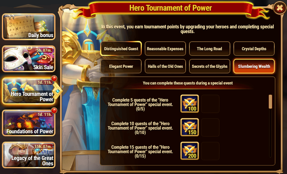[Hero Wars Guide] Hero Tournament of Power Tasks