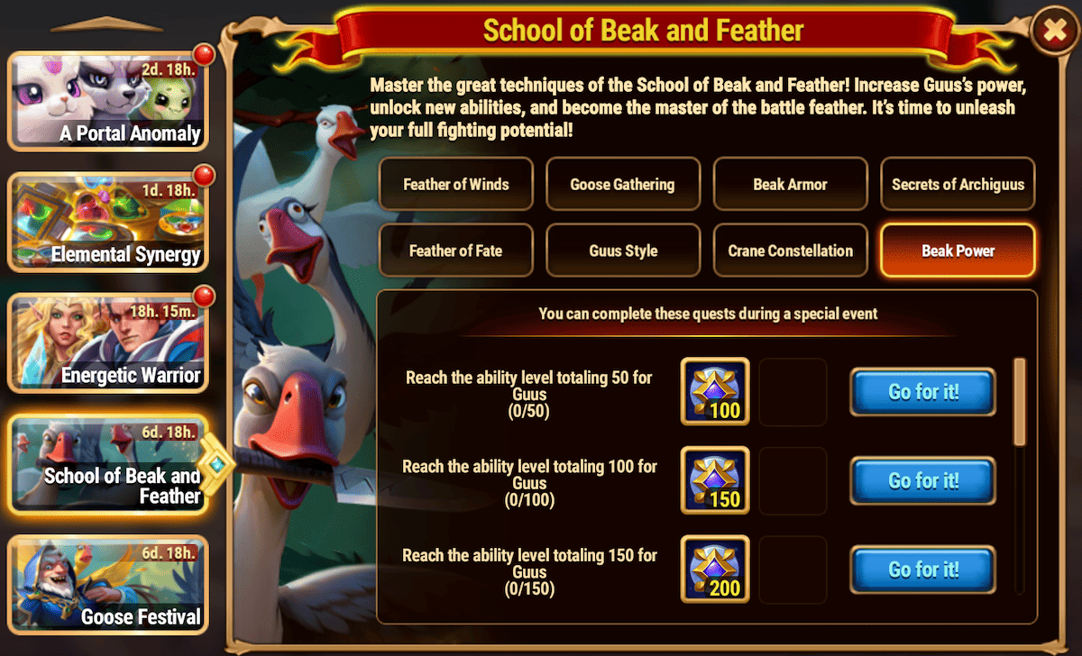 [Hero Wars Guide]School of Beak and Feather