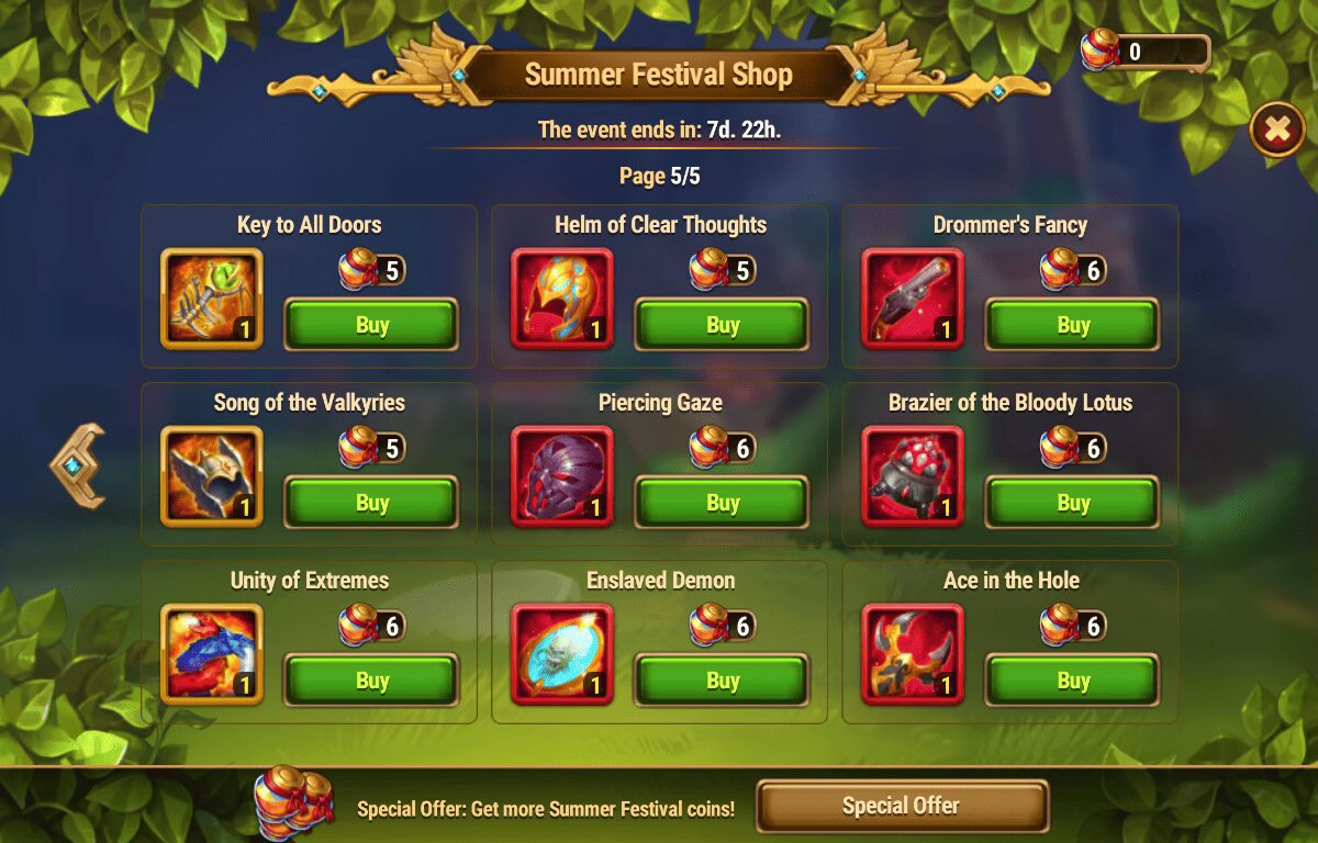 [Hero Wars Guide] Summer Festival Shop 2025