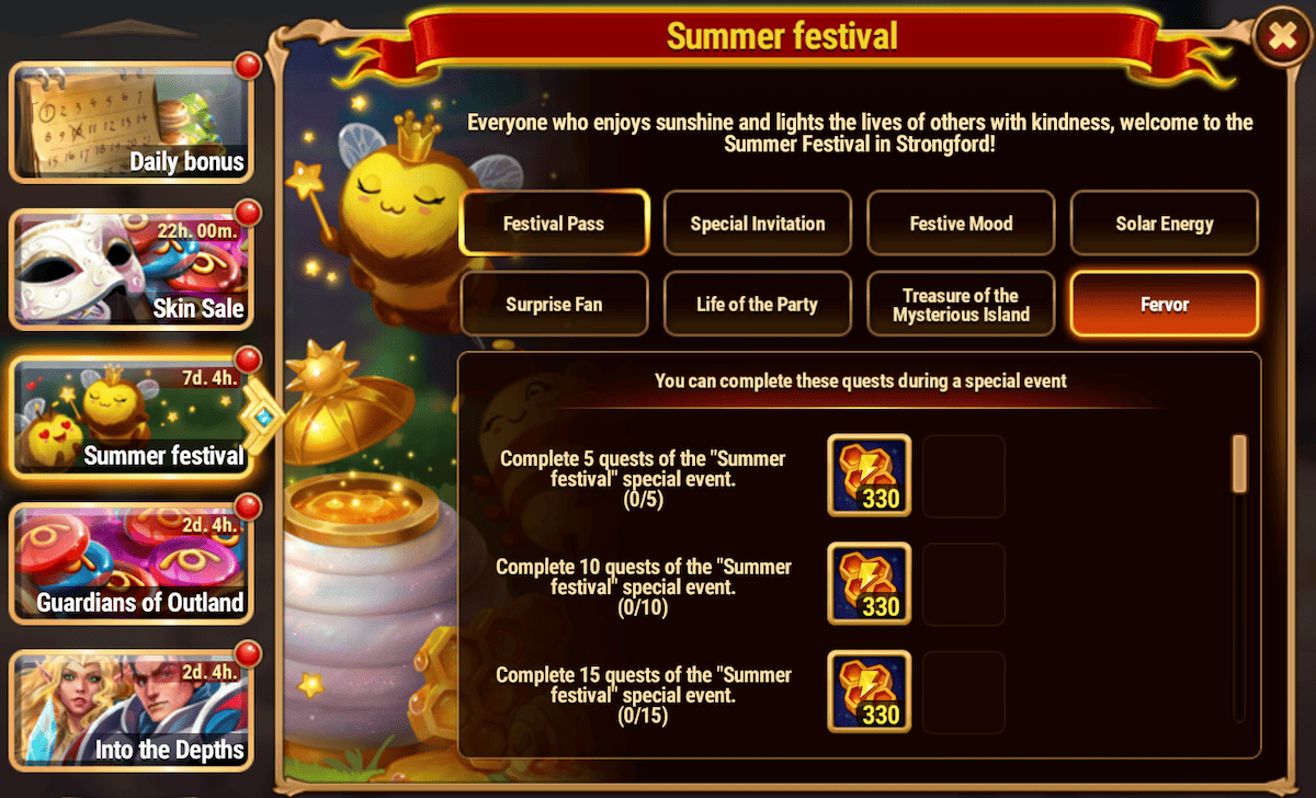 [Hero Wars Guide] Summer Festival Tasks 2025