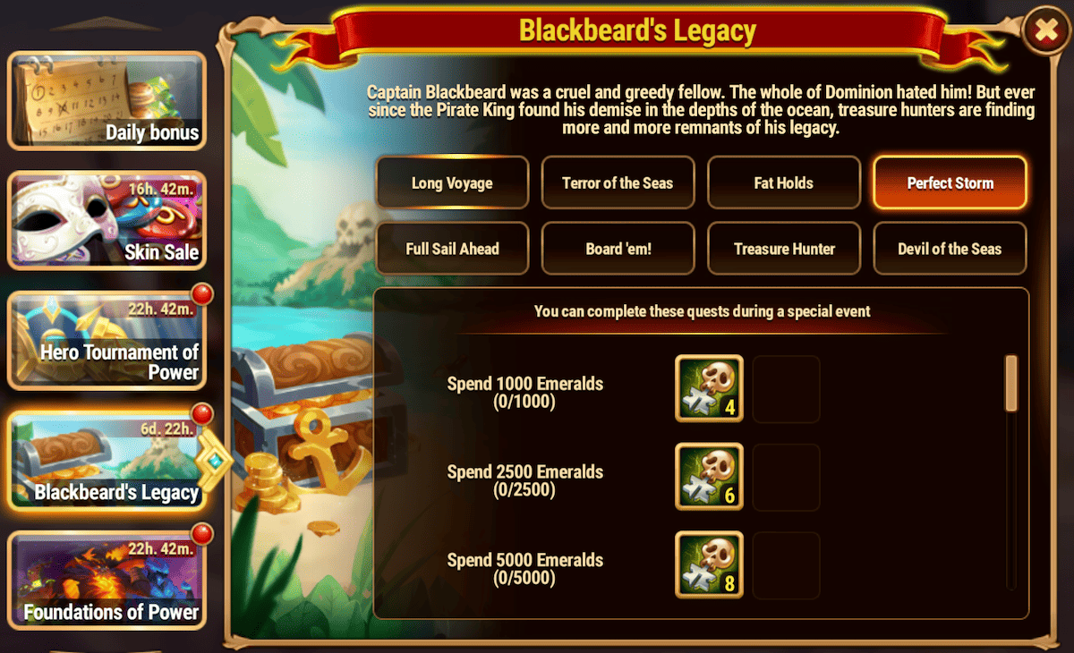 [Hero Wars Guide] Blackbeards Legacy Quests