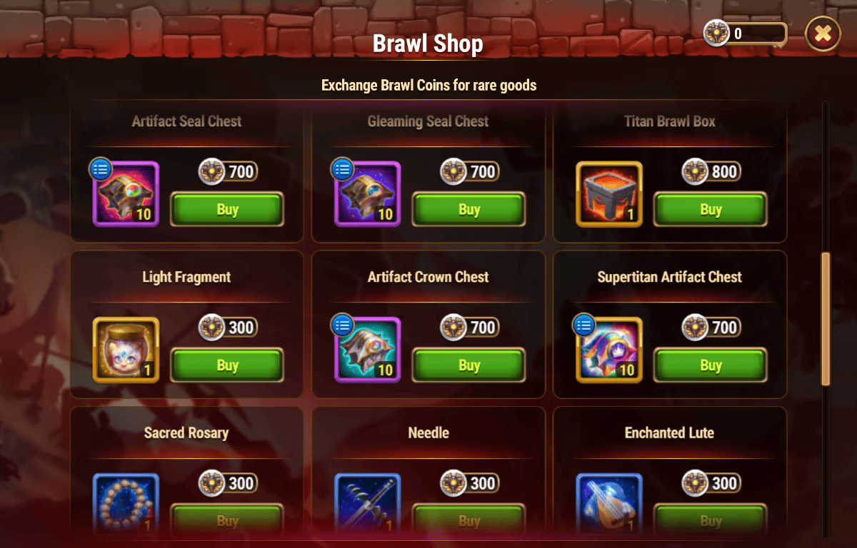 [Hero Wars Guide] Brawl Shop The Sun of This World