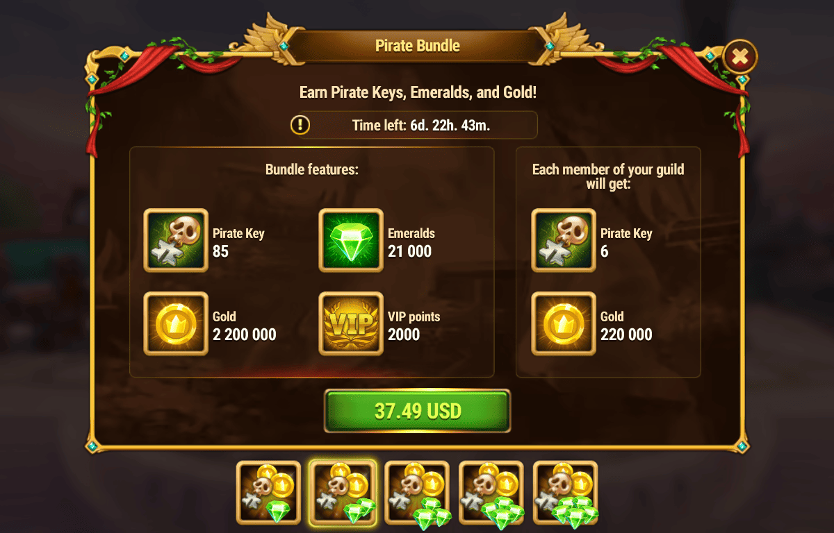 [Hero Wars Guide] Pirate Bundle