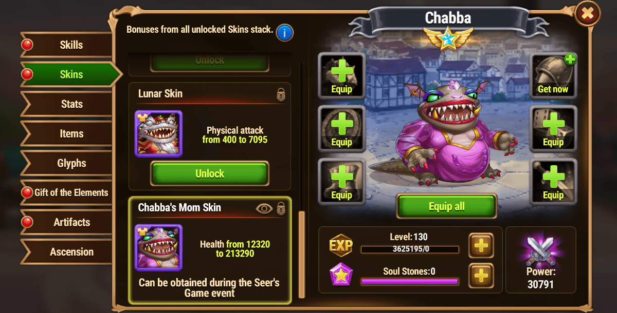 [Hero Wars Guide] Seers Game Chabba Skin