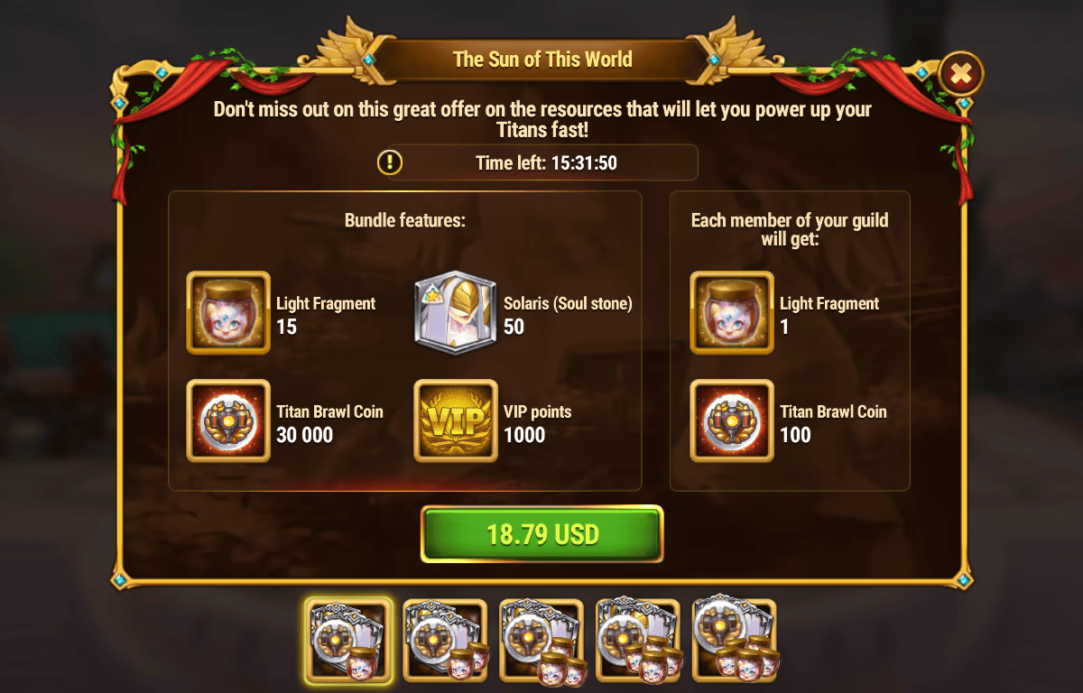 [Hero Wars Guide]The Sun of This World Bundle