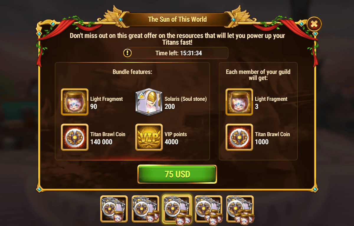 [Hero Wars Guide]The Sun of This World Bundle
